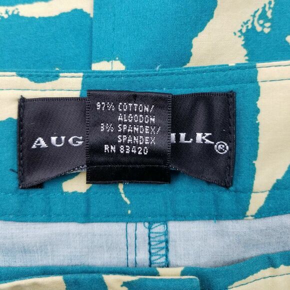 August Silk Skirt Womens 6 Short Mini Pencil Straight Stretch Bottoms Zipper - Picture 4 of 8